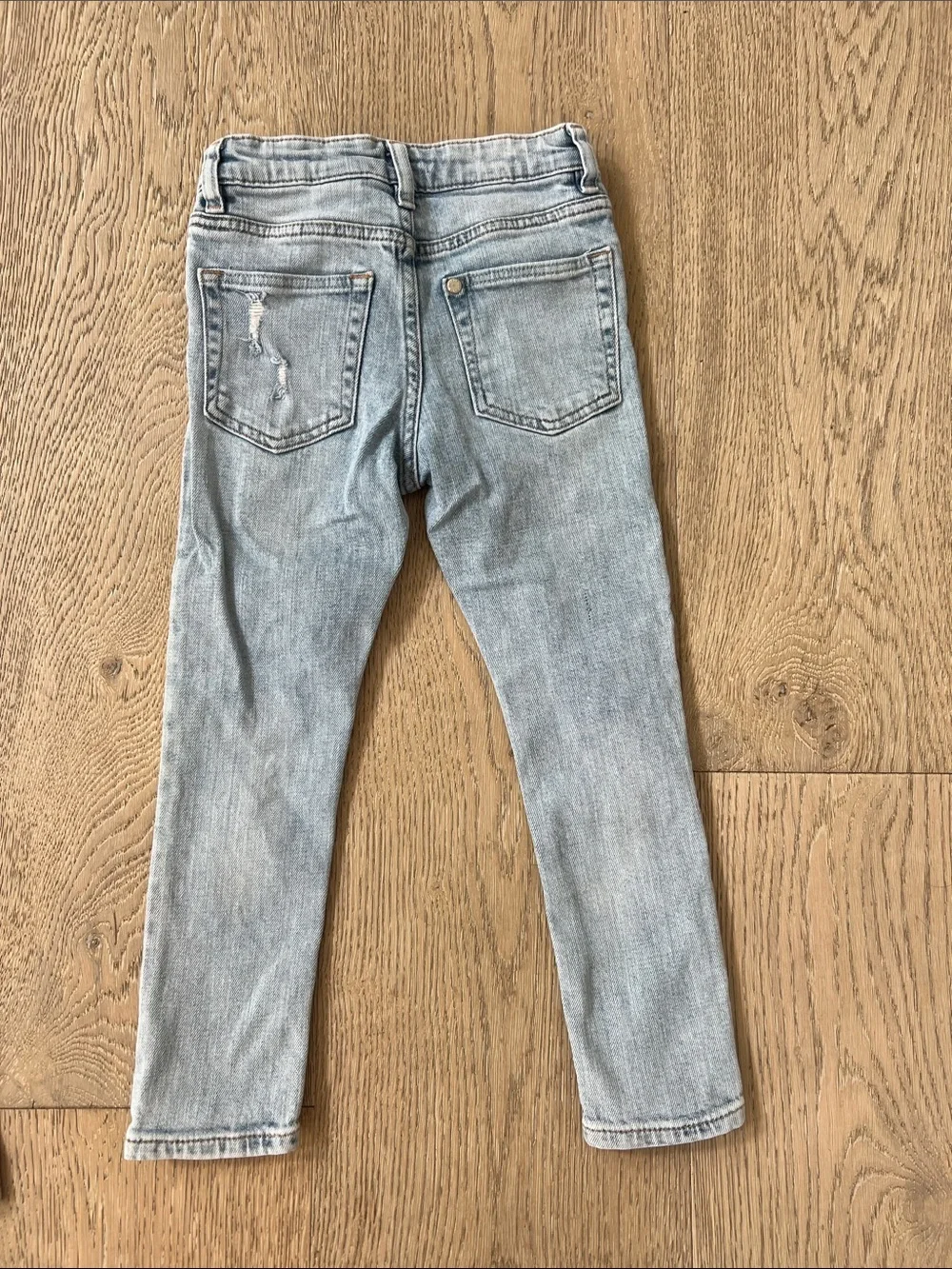 4T Kids Two-Pack Skinny Stretch Jeans - Gray & Light Blue Distressed
